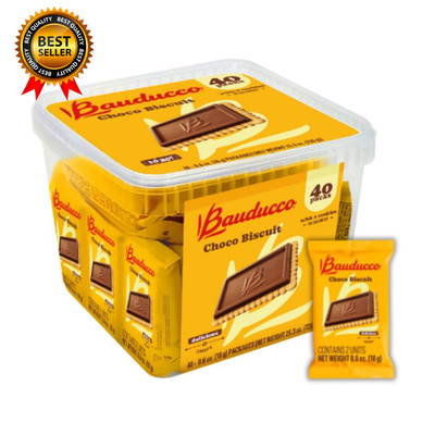 Choco Biscuit Cookies 25.3 Oz (Pack of 40) Crispy & Delicious Chocolate Cookies
