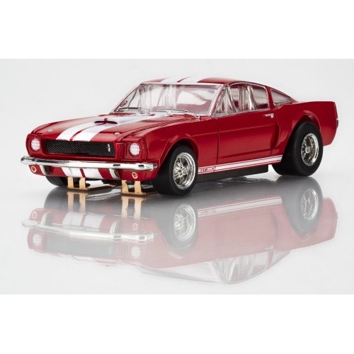 Voiture Circuit HO AFX Racing Shelby Mustang GT350R 1966 Rouge et Blanc