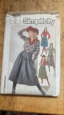 Simplicity 1986 Vintage Sewing Pattern #7601 Size 10