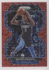 2021-22 Panini Prizm Fast Break Red Prizm 78/100 Moses Brown #173 fm0