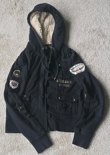 Vintage Harley Davidson Genuine Hooded Sherpa Lined. Size M.