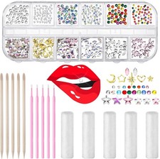 Sosation 377 Pieces Tooth Gem for Teeth Jewelry Kit DIY Cool Style