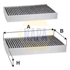 Napa Cabin Air Filter (Pollen Filter) fits Rolls-Royce Cullinan 2018-2025