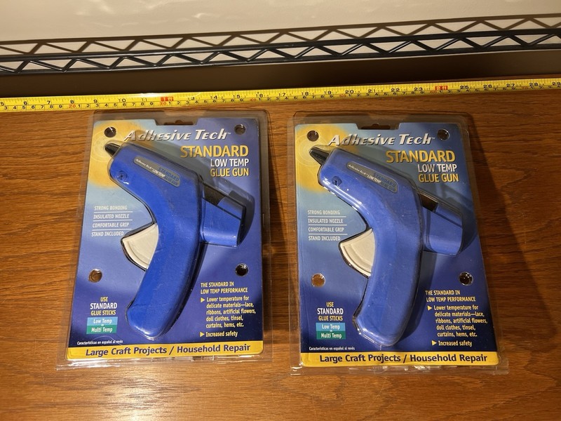 Lot of 2 Sealed Adhesive Tech Low Temp Glue Gun for Large Craft Projects Repairs