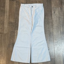 Vintage 1970 Levi's 20614 Corduroy Bell Bottom Pants Women  s 31x30.25 Blue Cord