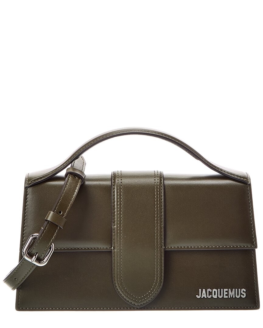 Jacquemus Bambino Large Leather Shoulder Bag Women's Green