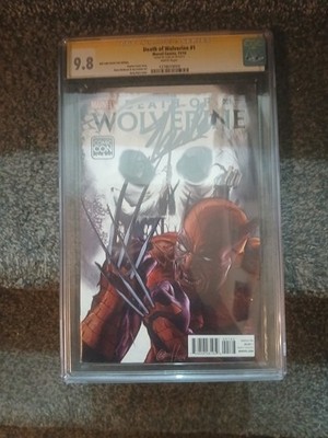 Death of Wolverine 001, graded 9.8 and signed by stan lee, salt lake city...
