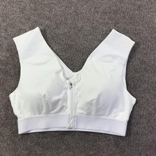 Tommie Copper Sports Bra Womens Large Shoulder Support Zip Front Activewear