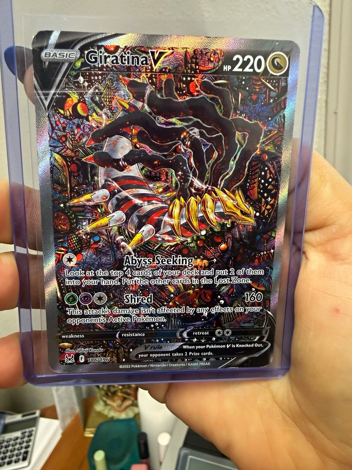 Pokemon TCG Giratina V 186/196 Lost Origin SWSH11 Ultra Rare Holo Full Art