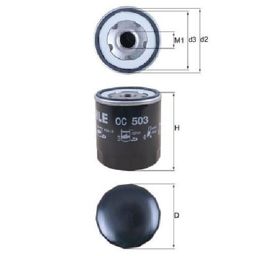 ÖLfilter FüR Citroen C8 EA EB 2.9 02 Bis 26 Mahle Teil-image