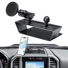 Magnetic Dash Phone Holder for F150, No Punching Required Phone Mount Compati...