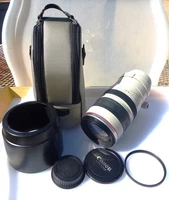 Canon EF 100-400mm f/4.5-5.6L IS USM Zoom Lens 77mm w/Original Lens Hood & Case