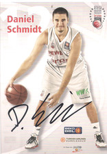Autogramm Daniel Schmidt Basketballsp. Brose Baskets Originaunterschrift