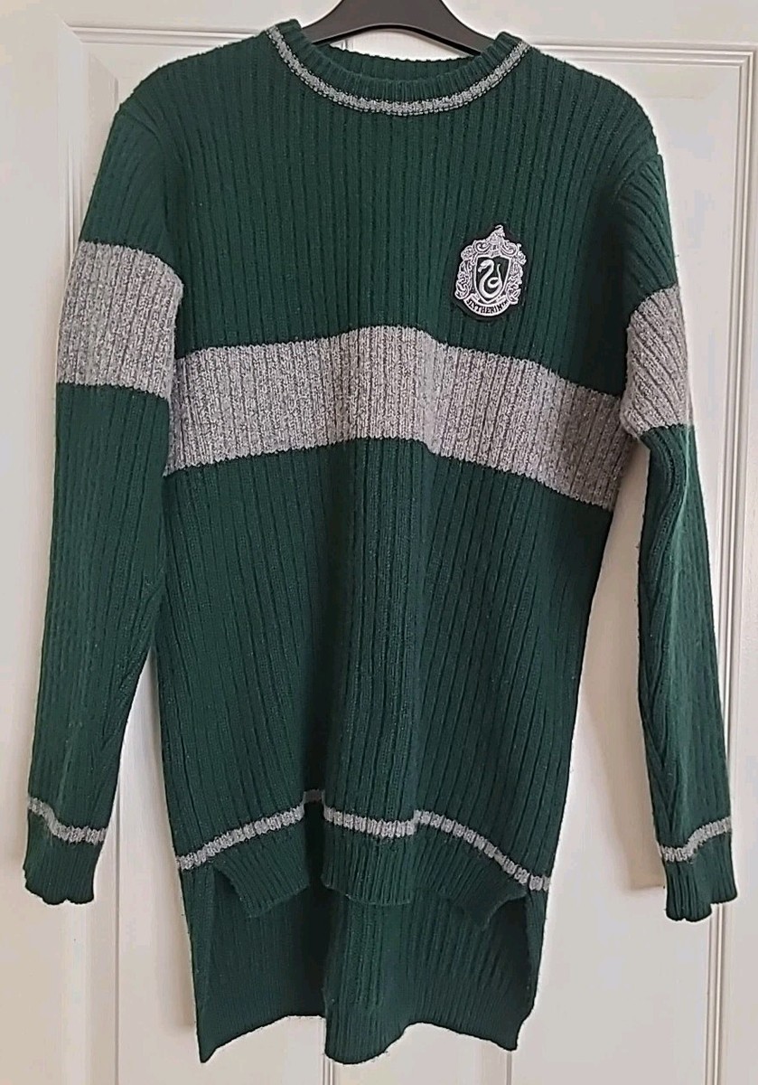 Warner Bro Harry Potter Slytherin M Quidditch Jumper Lambswool