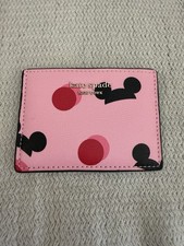 Cartera portatarjetas Kate Spade Disney rosa orejas de Mickey Mouse