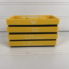 Sizzix Originals Medium Yellow Die Lot of 4 Unique Designs Perfect for Crafting
