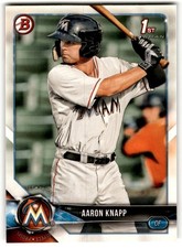 Aaron Knapp 2018 Bowman Prospects #BP5 Miami Marlins