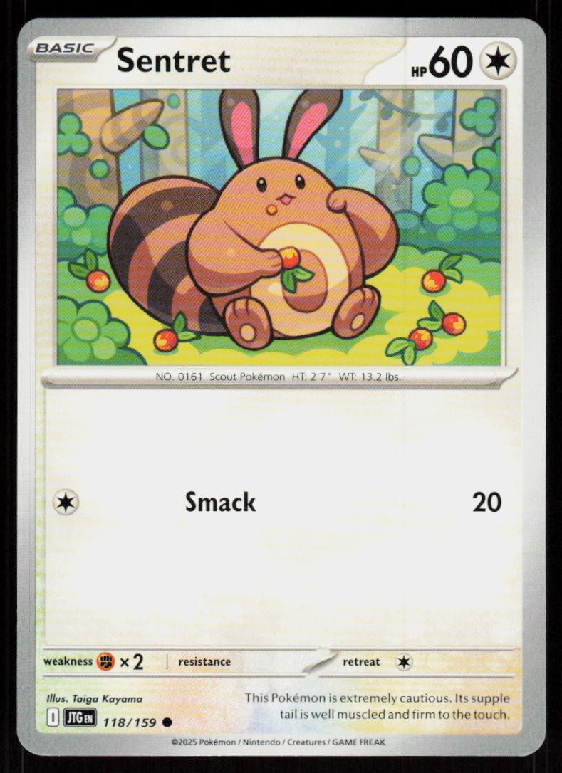 Sentret 118/159 Common Journey Together Pokemon Near Mint