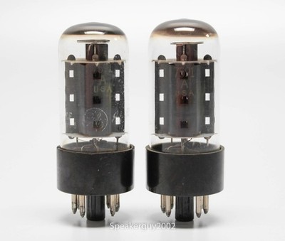 Matched Pair of General Electric - GE 7591A Vacuum Tubes -- KT2