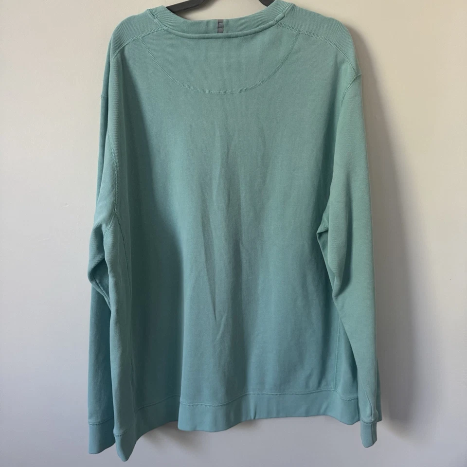 Sudadera Cutter And Buck Acanalada Cuello Redondo Aqua Para Hombre Talla 2XB  Foto 4 de 4