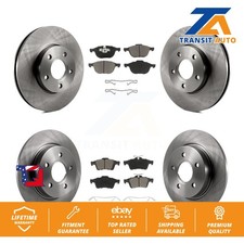 [Front+Rear] Disc Brake Rotors And Ceramic Pads Kit For Ford Focus