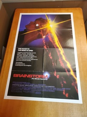 Brainstorm Movie Poster 27x41 Folded Theater One Sheet Christopher Walken 1983
