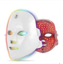 LED Light Therapy Mask Full-Spectrum Care W/7 Light Modes. Boosts Collagen &more