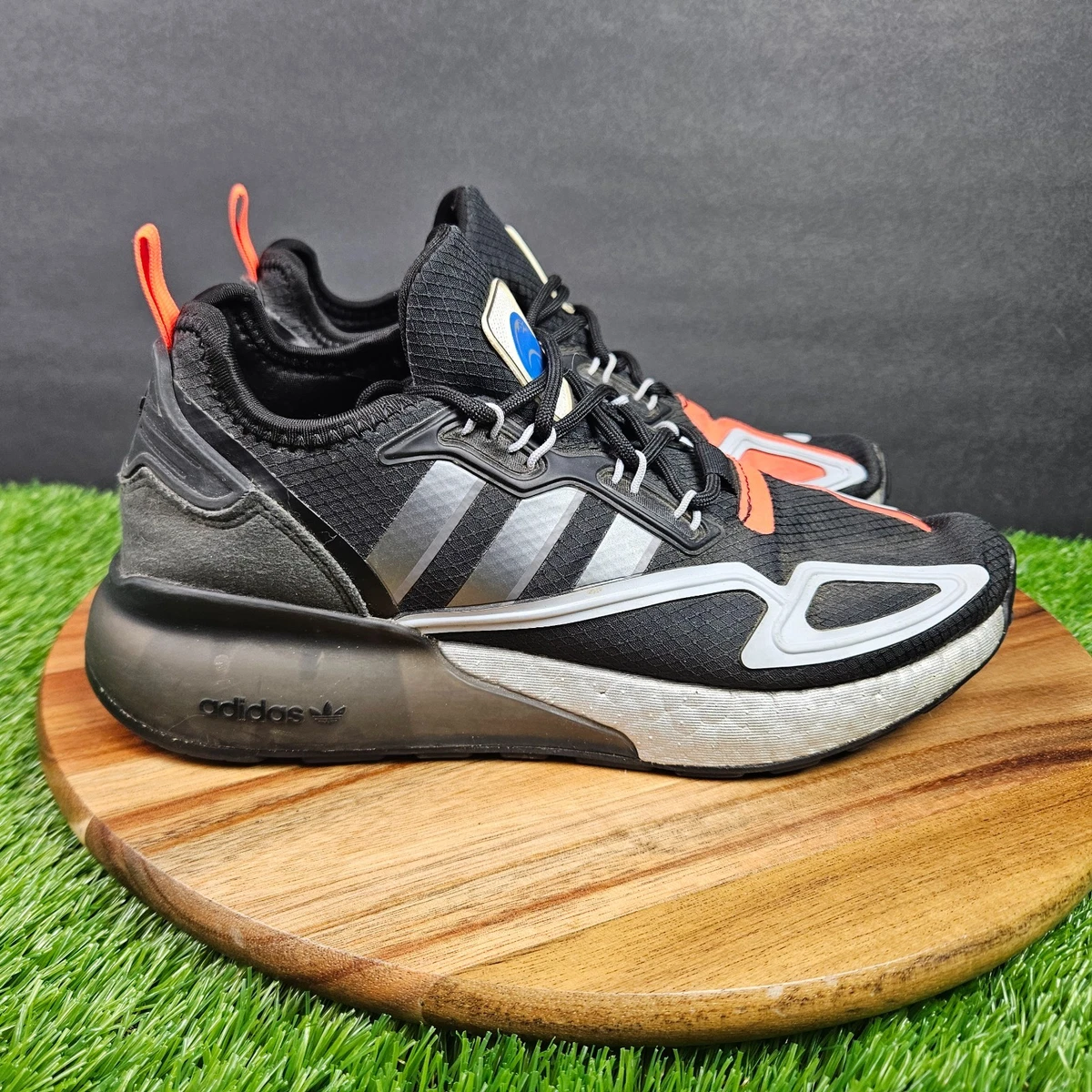 Adidas ZX 2K Boost Black Halo Silver for sale | eBay