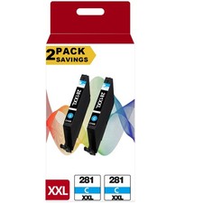 281 XXL Cyan Ink Cartridges Replacement for Canon CLI 281XXL 280 281XL Fit fo...
