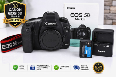 Canon EOS 5D Mark II 21.1 MP Digital SLR Camera - Black (Body Only) - 16k shots!