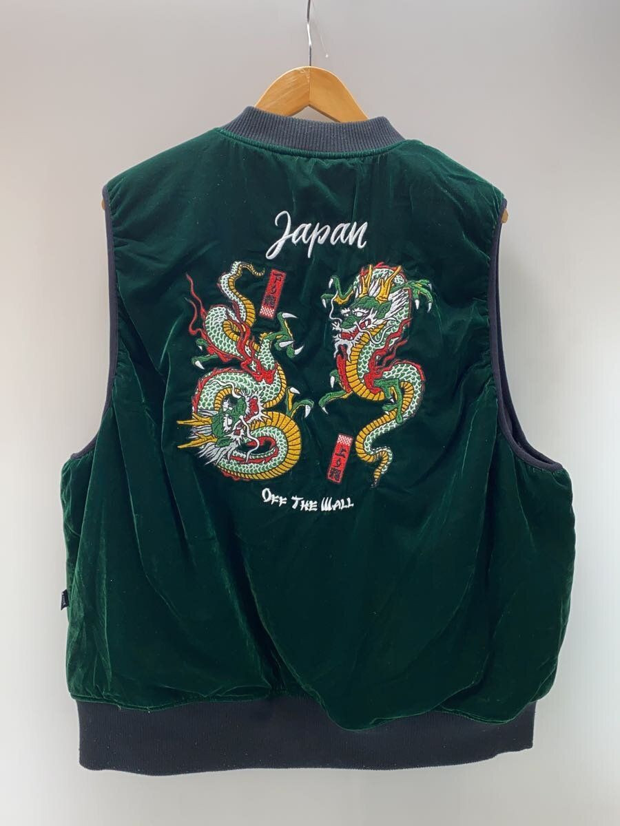 VANS OTHER DRAGON REVERSIBLE VEST M POLYESTER Green VANS OTHER DRAGON REVERSIBLE VEST M POLYESTER Green