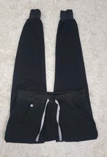 Figs Scrub Pants Joggers Women's Size Small Black Technical Collection Pockets R