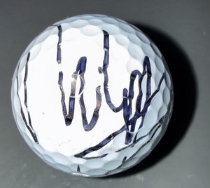 FRANCESCO MOLINARI SIGNED AUTOGRAPHED GOLF BALL W/DISPLY CUBE COA #JJ22025