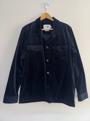 NN07 Corduroy Shirt Jacket Navy Blue Size M