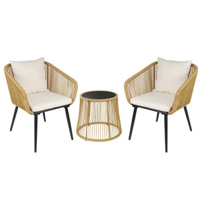 Bistro-Set Sofia 3tlg. inkl. Kissen