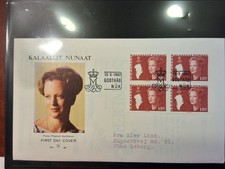 DÄNEMARK GRÖNLAND 🇩🇰   ERSTAGSBRIEF  4 x 135    LOT    289