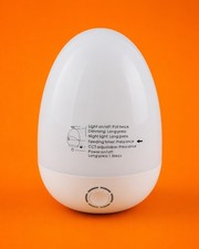 Portable Baby Night Light Feeding Timer Dimmable Nursery Lamp White