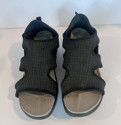 JBU By JAMBO Black Mesh Wedge Sport Sandals Women's Size 8M