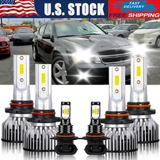 For Dodge Avenger 2008-2009 LED Headlight High&Low Beam Fog Light Kit Bulb 6000K