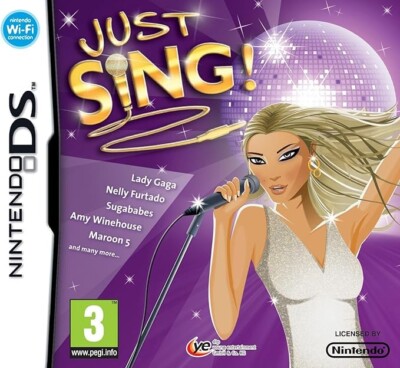 Just Sing NDS 2DS Nintendo DS Videospiel Neuwertig Original UK Release