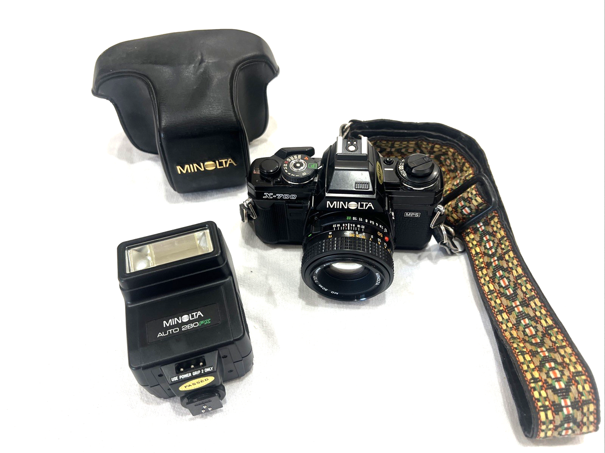 Minolta X-700 35mm Film SLR Camera w/50mm lens Japan 280 Flash | eBay