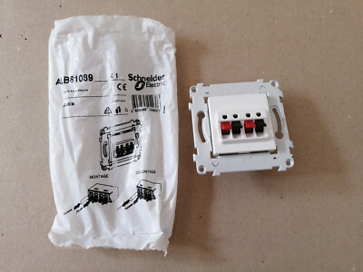 Prise haut-parleur Unica pro , SCHNEIDER ELECTRIC, blanc | Leroy Merlin Prise haut-parleur Unica pro , SCHNEIDER ELECTRIC, blanc | Leroy Merlin