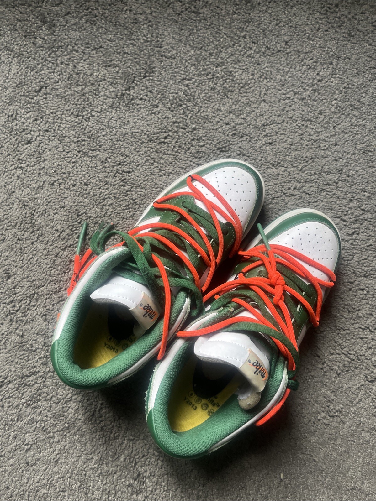 off-white pine green dunks - image 4