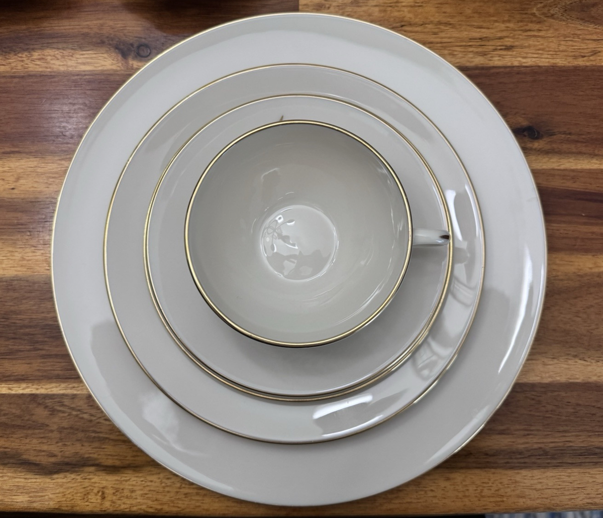 46pcs LENOX WHEAT R-442 China Set (Made in USA, 1940–1982