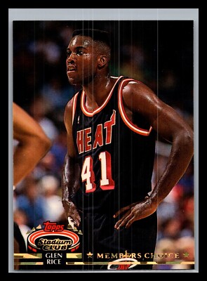 1992 Stadium Club #203 Glen Rice members choice NM, MINT +