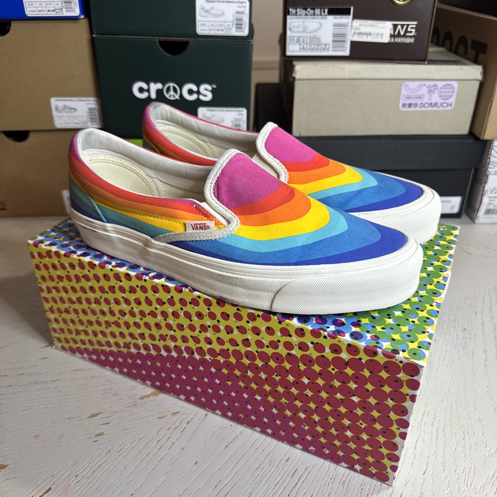 Rainbow Slip On Vansnull
