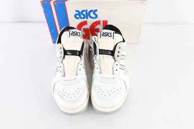 Vintage 90s Asics Mens 9.5 Gel Rage Lo Leather Sneakers Shoes White AS IS Taiwan Slate Grey Sp5der Hoodie main image 3