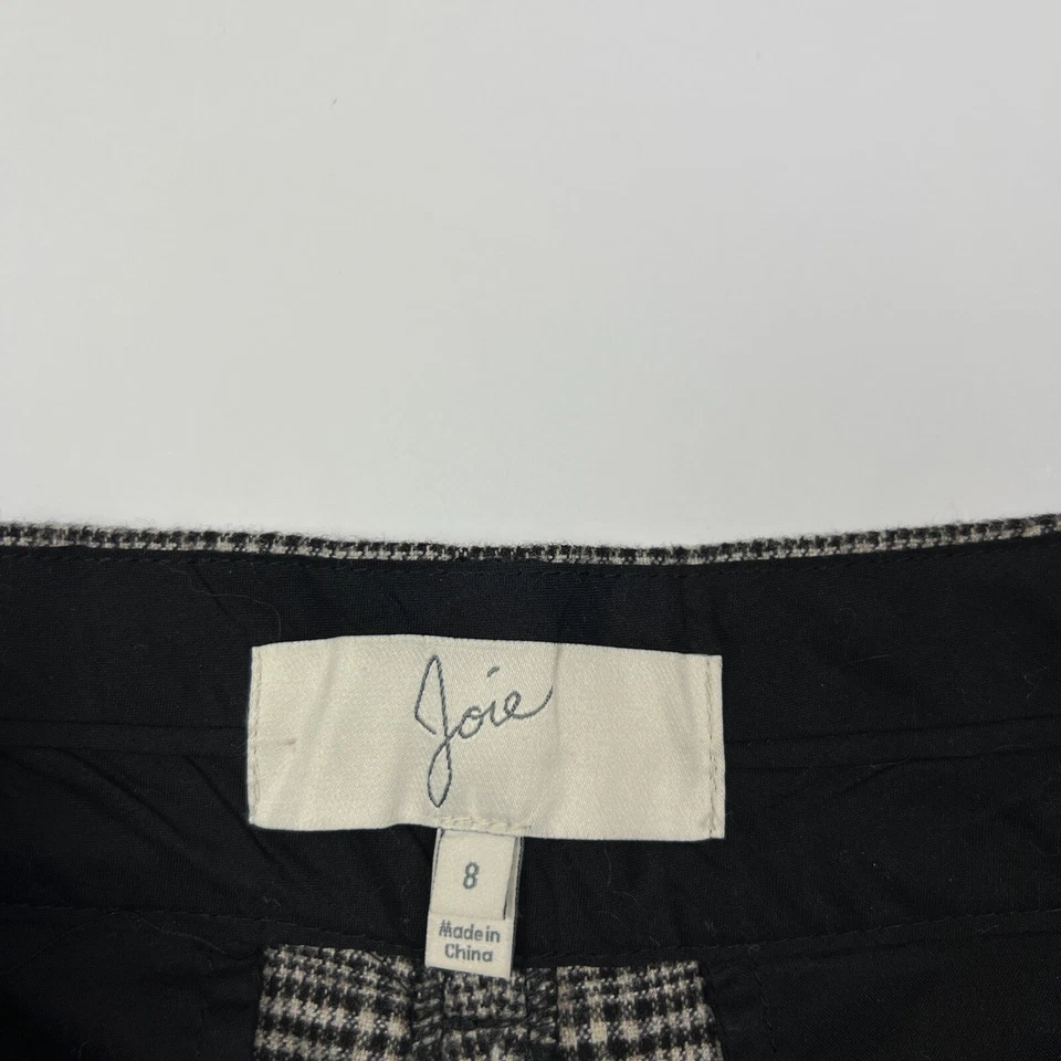 Joie серый высоты прямые штанины шерстяная смесь Kaledas клетку платье брюки размер 8 - Изображение 4 из 4