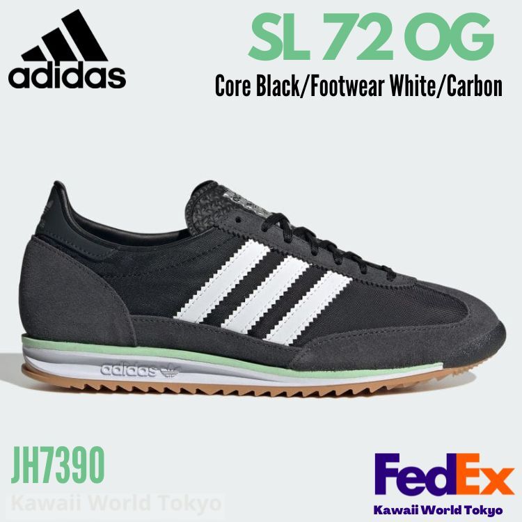 Adidas Originals SL 72 OG Core Black / White JH7390 Women's Adidas Originals SL 72 OG Core Black / White JH7390 Women's