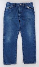 Wrangler VTG 70s 80s 13MWZ Blue Jeans Whiskering Mens 38 x 30 36 x 29 Actual 